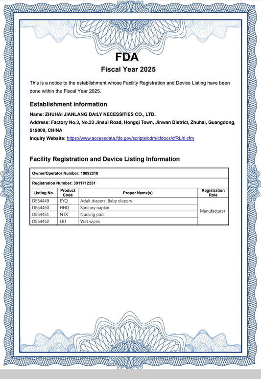 Adult diapers for mild incontinence 10 pcs per Pack, FDA Approved