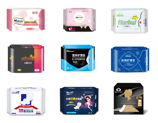 Moloven® Graphene sanitary napkin Pads Night Use Extra long 330 mm, 5 pcs per pack