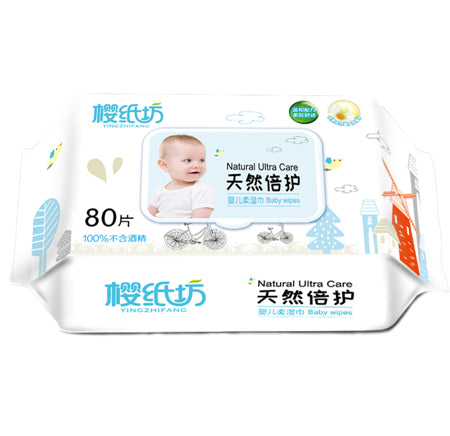 Sakura Paperwork Natural Wet Wipes 5 bags 400 wipes, FDA Approved