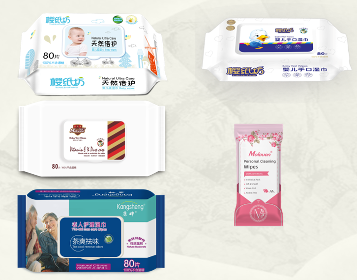 Sakura Paperwork Natural Wet Wipes 5 bags 400 wipes, FDA Approved