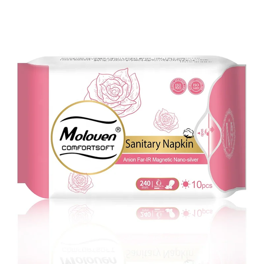 Moloven® Rose Sanitary Napkins, Pads Daily use 240 mm, 10 pcs per pack