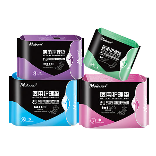Moloven® Medical Sanitary Napkin Night Use Extra Long 360 mm, 4 pcs per pack