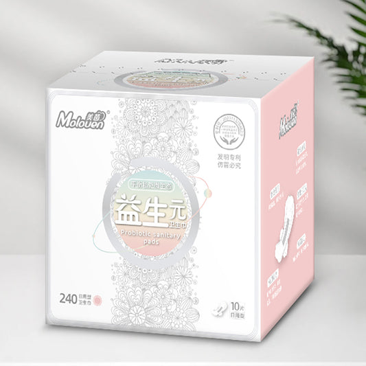 Probiotics Velvet Sanitary Napkin daily use 240 mm, 10 pcs per packs, FDA Approved