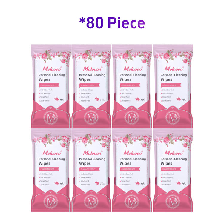 Moloven® Personal Cleaning Wipes  Intimate Wipes  10 wipes per pack, FDA Approved